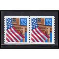 2913v 32c U.S. Flag Over Porch Very Fine MNH LG...