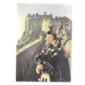 PIPER, EDINBURGH CASTLE, SCOTLAND. vintage unus...