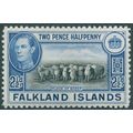 Falkland Islands 1938 2½d black & bright blue S...