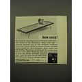 1950 Unusualties Inc. Laverne-Original Table Advertisement - How Cozy!