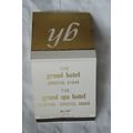 Matchbook Cover The Grand Hotel, Clifton, Bristol