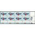 1425, Mint NH 6¢ Large Gutter Snipe Error Block...