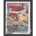 COLOMBIA 1992 210 8th CONFERENCE UNCTAD RED RIB...