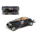 1934 Ford Coupe Convertible Black 1/24 Diecast ...
