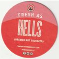 BEER MAT - CAMDEN TOWN BREWERY - FRESH AS HELLS...