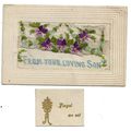 WW1 Embroidered Silk Postcard From Your Loving ...