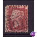 GREAT BRITAIN 1858-79 QV SG44 1d RED BROWN PLAT...