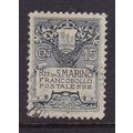 SAN MARINO 1907 COAT OF ARMS 15c VALUE USED SG54