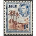 Fiji 1938 SG250 1d Brown & Blue Mounted Mint .....