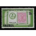 NIGERIA 1974 STAMP CENTENARY 18K LAGOS 1d STAMP...