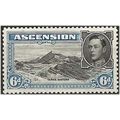 Ascension Island 1938 SG43 6d Black & Blue Moun...