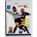 1998 programme Derby County v. Arsenal, Dean St...