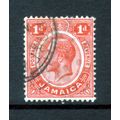 JAMAICA 1912 SG58 1d CARMINE RED FINE USED#3