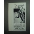 1989 J. Crew Fashion Ad - The spirit of J. Crew