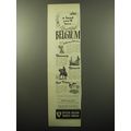 1950 Official Belgian Tourist Bureau Ad - A lan...