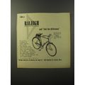 1953 Raleigh Sports Light Roadster bicycle Ad - Ride a Raleigh and feel