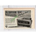 The Eddystone 820 Radio ADVERT - 1956 Cutting