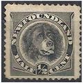 Newfoundland 1894 SG59 1/2c Black Mounted Mint ..
