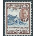 St Kitts-Nevis 1952 SG100 12c Deep Blue & Reddi...