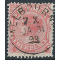 Victoria 1887 SG316 4d Rose-Red Fine Used....