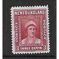NEWFOUNDLAND 1938 3c CARMINE QUEEN MOTHER SG 26...