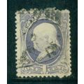 Used 206 1c Benjamin Franklin Just Clears M00788