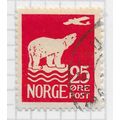 NORWAY 1925 POLAR BEAR PLANE ABOVE 25ore USED F...
