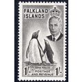 FALKLAND ISLANDS Sg180 1952 1s BLACK FINE LIGHT...