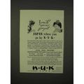 1937 NYK Line Cruise Ad - You'll Never Forget