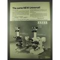 1978 Zeiss 1978 Universal Microscope and accessories Ad