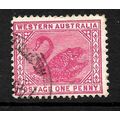 WESTERN AUSTRALIA 1902 SG117 1d CARMINE ROSE FI...