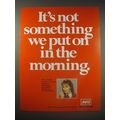 1990 Avis Rent a Car Ad - It's not something we put on in the morning