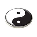 Black Ying Yang Golf Ball Marker.