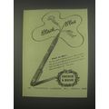 1949 Fortnum & Mason Pencil Ad - Black Green Blue Red Four in One!