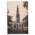 St Martin's Church Leicester Postcard RP Publis...