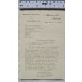 1954 letter Broadbent & Huddart, Plymouth re El...