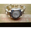 GENEVA ELITE #2595 SILVER METAL LADIES' WRISTWA...