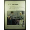 1957 Parliament Cigarettes Advertisement - Lady and Trucker