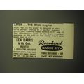 1958 Roseland Dance City Ad - After.. the ball begins! Ken Harris & His Orch.