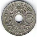 FRANCE 25 CTS 1924