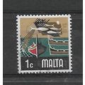 Malta.SG490 1c Fishing Industry.Fine Used.Jan20
