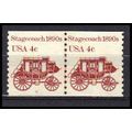1898A 4c Stagecoach Fine MNH Dry Gum CNP Left 6...