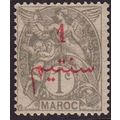 French Morocco 1911 SG 28a MM - Overprint (D-473)