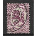 FINLAND 1917 STANDING LION 40p PURPLE SG 198A F...