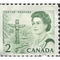 CANADA, Queen Elizabeth II, totem pole, green 1...