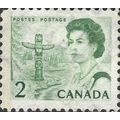 CANADA, Queen Elizabeth II, totem pole, green 1...
