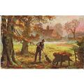 Art HARRY PAYNE "Fallen Leaves" Tuck Oilette Po...