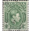 NIGERIA, George VI, green 1938, ½d