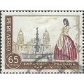 PERU, Lady in Paris, exhibition, brown 1958, 65c