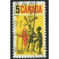 Canada 1968 Lacrosse 5c Black Red and Lemon SG6...